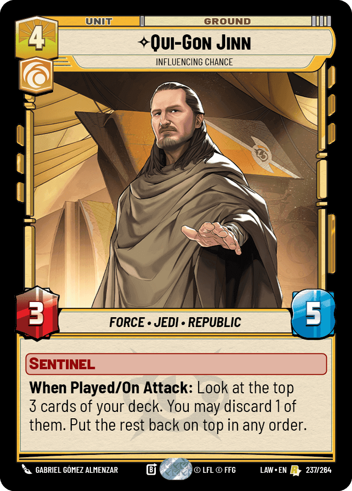 ⟡ Qui-Gon Jinn, Influencing Chance