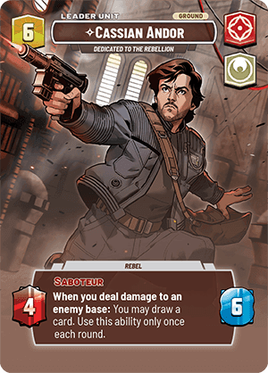 ⟡ Cassian Andor, Dedicated to the Rebellion (back)