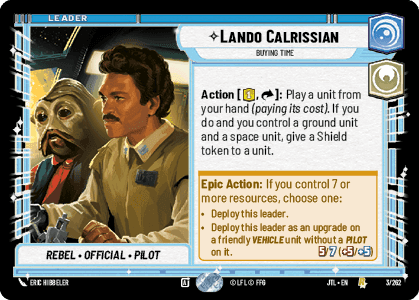 ⟡ Lando Calrissian, Buying Time