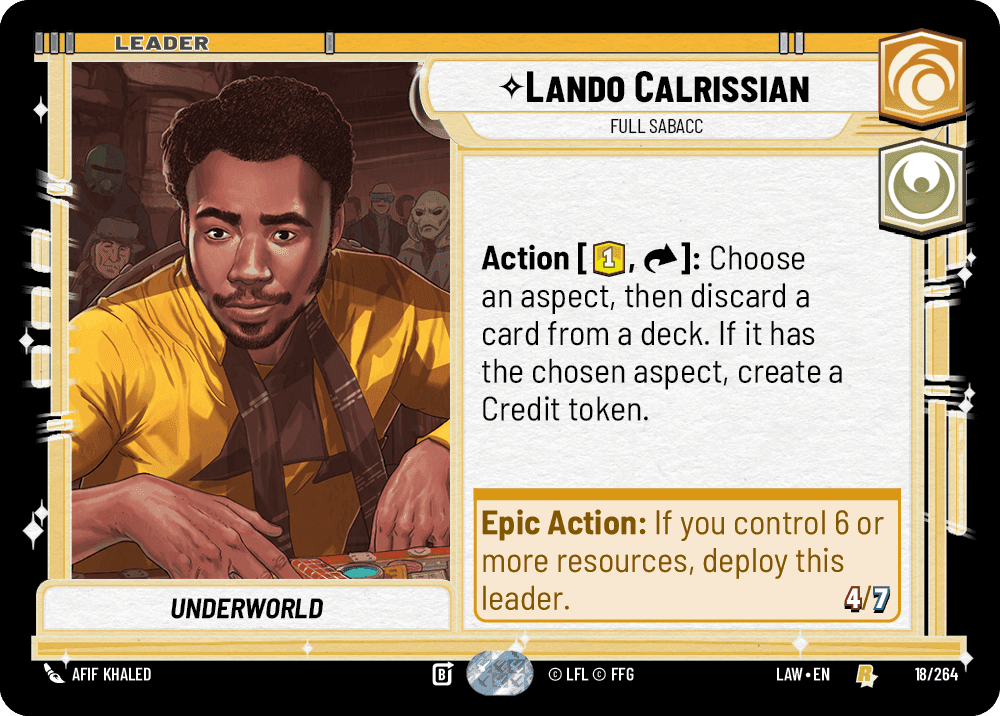 ⟡ Lando Calrissian, Full Sabacc