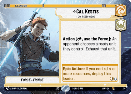 ⟡ Cal Kestis, I Can't Keep Hiding