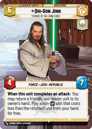 ⟡ Qui-Gon Jinn, Student of the Living Force (back)