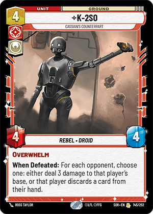 ⟡ K-2SO, Cassian's Counterpart