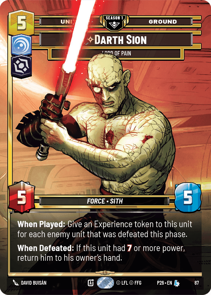 ⟡ Darth Sion, Lord of Pain