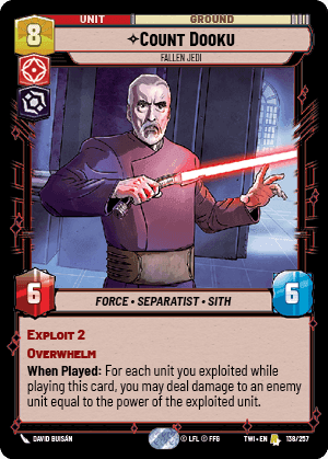 ⟡ Count Dooku, Fallen Jedi