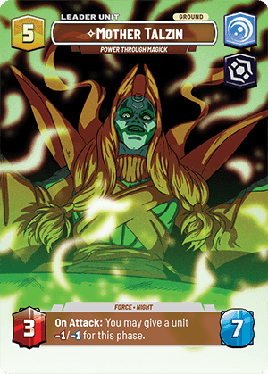 ⟡ Mother Talzin, Power Through Magick (back)