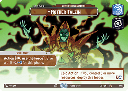 ⟡ Mother Talzin, Power Through Magick