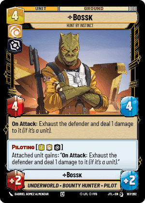 ⟡ Bossk, Hunt By Instinct