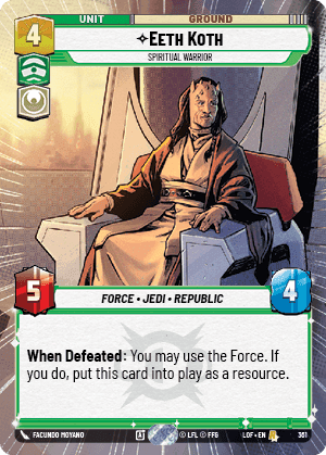 ⟡ Eeth Koth, Spiritual Warrior