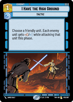 I Have the High Ground