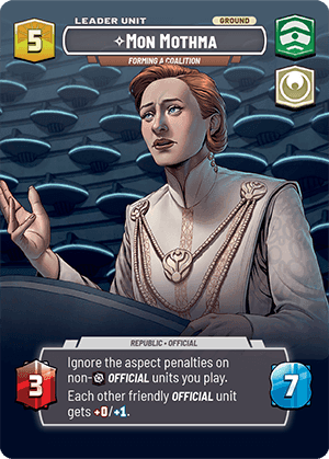 ⟡ Mon Mothma, Forming a Coalition (back)