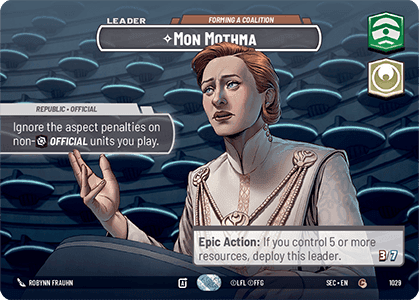 ⟡ Mon Mothma, Forming a Coalition