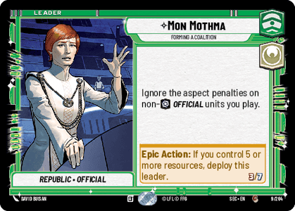 ⟡ Mon Mothma, Forming a Coalition
