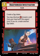 Unauthorized Investigation