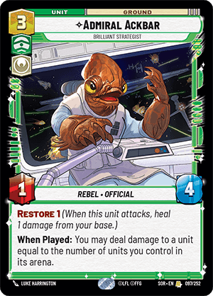 ⟡ Admiral Ackbar, Brilliant Strategist
