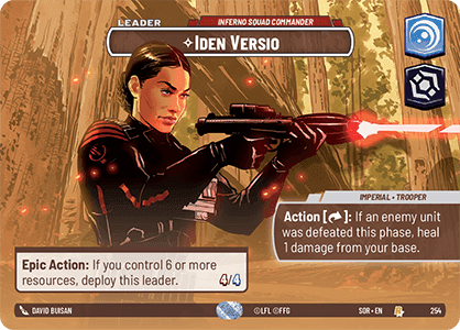 ⟡ Iden Versio, Inferno Squad Commander