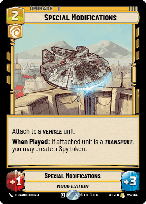 Special Modifications