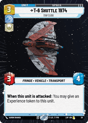 ⟡ T-6 Shuttle 1974, Stay Close