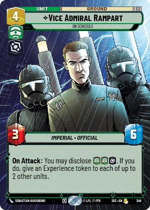 ⟡ Vice Admiral Rampart, On Schedule