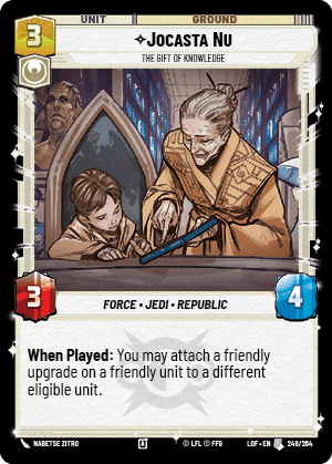 ⟡ Jocasta Nu, The Gift of Knowledge