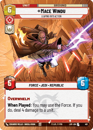 ⟡ Mace Windu, Leaping into Action