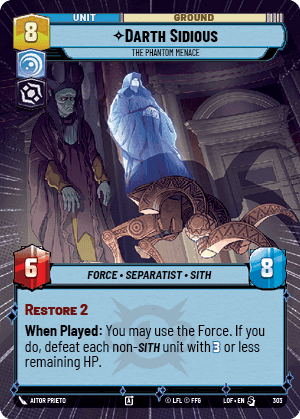 ⟡ Darth Sidious, The Phantom Menace