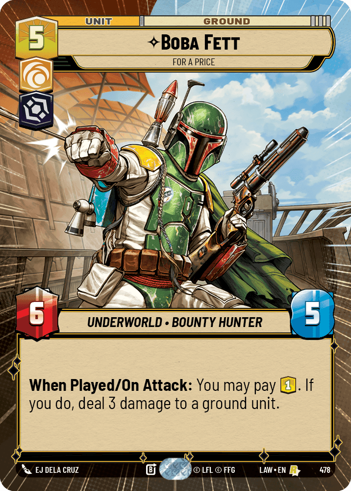 ⟡ Boba Fett, For a Price