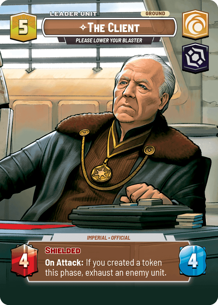 ⟡ The Client, Please Lower Your Blaster (back)