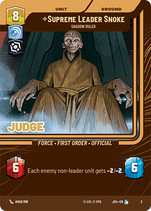 ⟡ Supreme Leader Snoke, Shadow Ruler