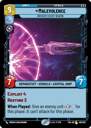 ⟡ Malevolence, Grievous's Secret Weapon