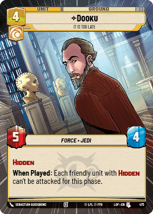 ⟡ Dooku, It Is Too Late