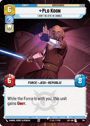 ⟡ Plo Koon, I Don't Believe in Chance