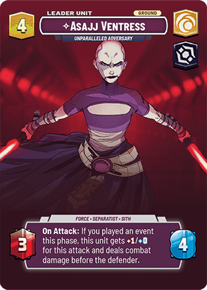 ⟡ Asajj Ventress, Unparalleled Adversary (back)