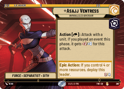 ⟡ Asajj Ventress, Unparalleled Adversary