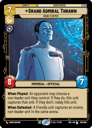 ⟡ Grand Admiral Thrawn, Grand Schemer