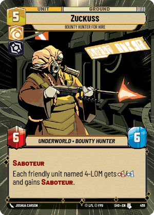⟡ Zuckuss, Bounty Hunter for Hire