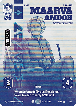 ⟡ Maarva Andor, We've Been Sleeping