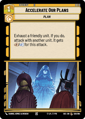 Accelerate Our Plans