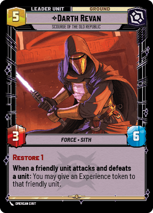 ⟡ Darth Revan, Scourge of the Old Republic (back)