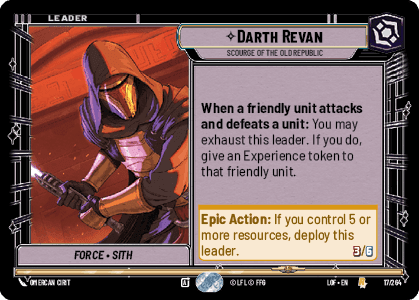 ⟡ Darth Revan, Scourge of the Old Republic