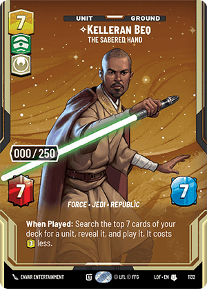 ⟡ Kelleran Beq, The Sabered Hand