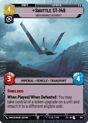 ⟡ Shuttle ST-149, Under Krennic's Authority