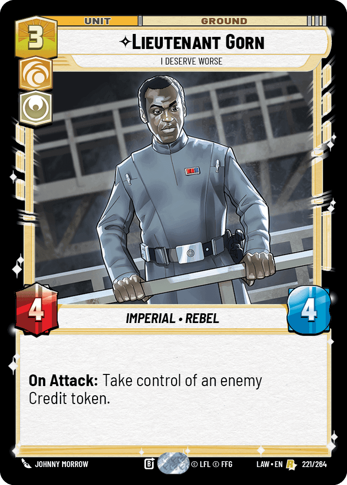 ⟡ Lieutenant Gorn, I Deserve Worse