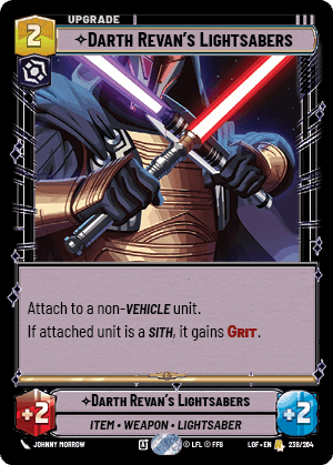 ⟡ Darth Revan's Lightsabers