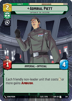 ⟡ Admiral Piett, Captain of the Executor