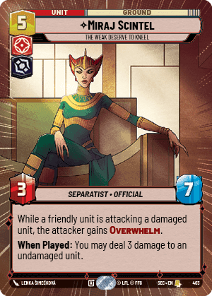 ⟡ Miraj Scintel, The Weak Deserve to Kneel