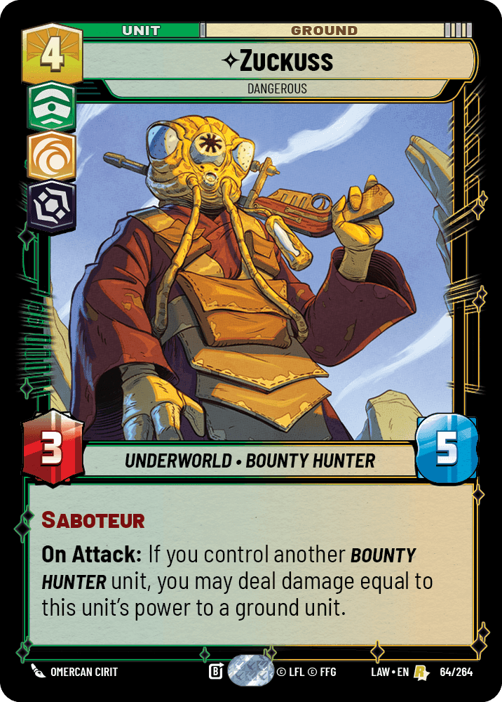 ⟡ Zuckuss, Dangerous