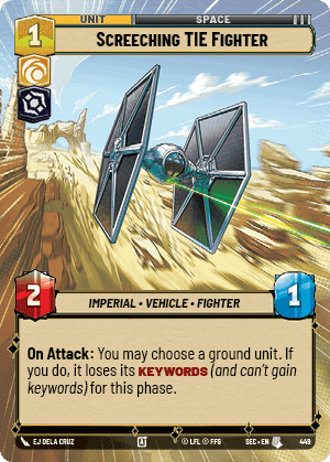 Screeching TIE Fighter