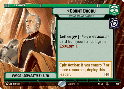⟡ Count Dooku, Face of the Confederacy