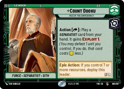 ⟡ Count Dooku, Face of the Confederacy